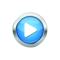 Modern Play Icon Button Logo