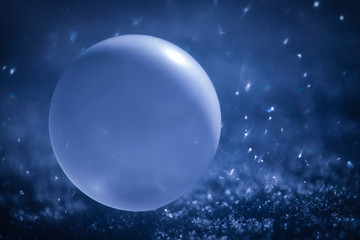 凍ったシャボン玉