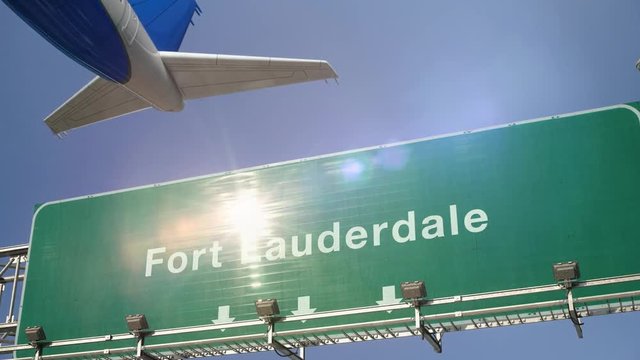 Airplane Take off Fort Lauderdale