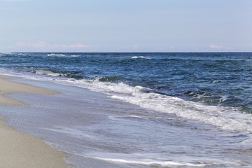 Beach on the Mediterranean Sea in East Corsica.