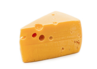 Cheese; isolated on white
