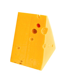 Cheese; isolated on white