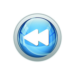 Modern Fast Backward Icon Button Logo