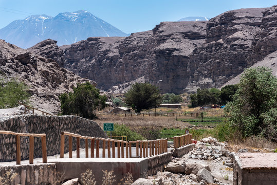 Lasana Rio Loa River Crossing Atacama Chile