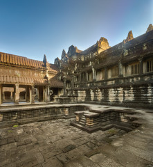 Pool in Angkor Wat. Siem Reap. Cambodia.