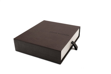 brown box in white background