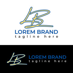 LB logo design template inspiration monogram initials