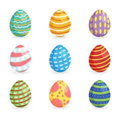 Easter eggs for Easter holidays design isoleted in white background