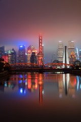 Obraz premium Shanghai city night