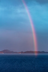 Fototapeta premium rainbow over sea