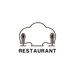 restaurant icon vector
