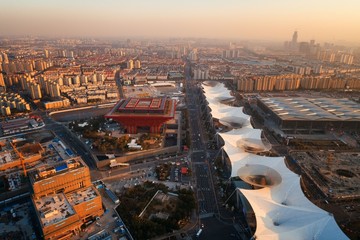 Shanghai Expo Park aerial view