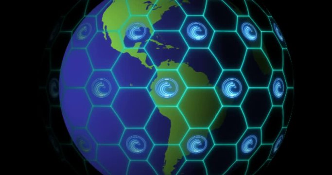 Earth is entangled by BitTottent (BTT) blockchain network. Blockchain concept