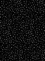 Speckled, dusty, grainy, galaxy seamless pattern, white on black