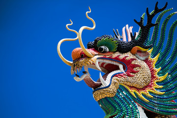 Fototapeta premium Dragon statue From Nakhonsawan
