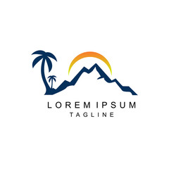 ADVENTURE LOGO. HIKING OUTDOOR DESIGN.