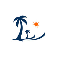 palm beach logo vector