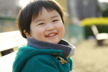 笑顔の男の子
