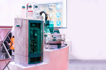 advanced ion chromatography device of lab for separation of a mixture by passing it in solution or...