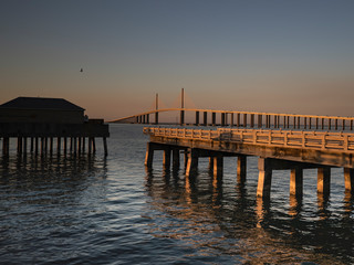 Obraz premium Skyway Fishing Pier State Park