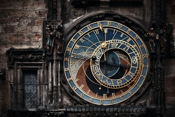 Astronomical clock closeup