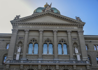 Fototapeta na wymiar Parliament Building in Bern, Switzerland