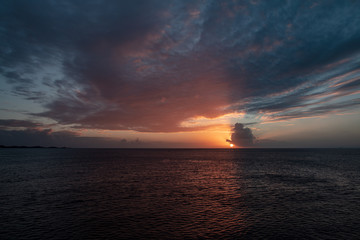 Obraz na płótnie Canvas sunset over the sea