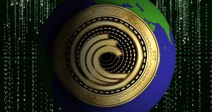 BitTottent (BTT) cryptocurrency coin on Earth