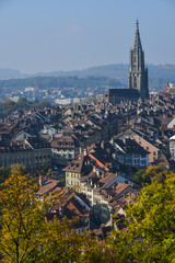 Obraz premium Aerial view of Bern, Switzerland