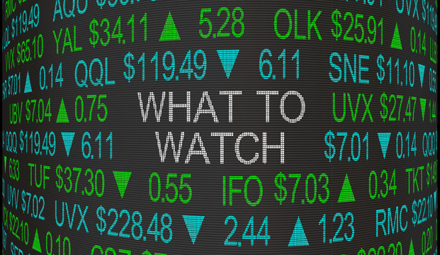 What to Watch Stock Market Big News Ticker 3d Illustration