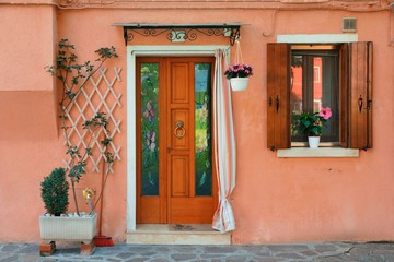 Colorful Burano closeup