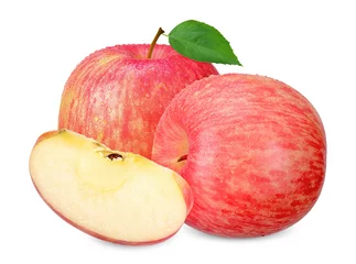 Stickers meubles Mont Fuji Apple isolated on white clipping path