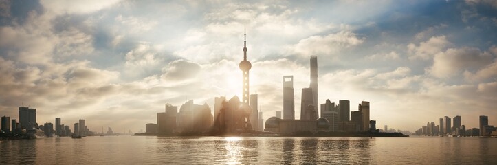 Shanghai skyline panorama