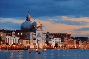 Venice skyline at night