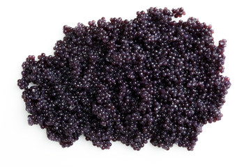 Caviar group on white background