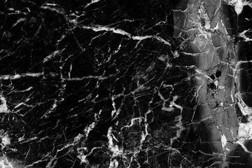 Patterned detailed structure of black and white marble pattern texture for product design. abstract dark background.