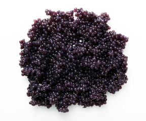 Caviar group on white background