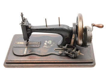 Classic vintage style manual sewing machine