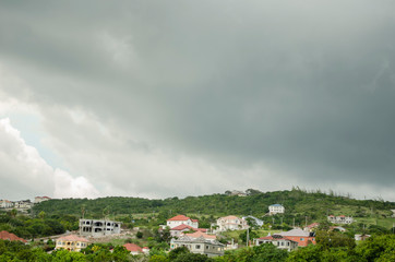 Gray Clouds Over Landscape