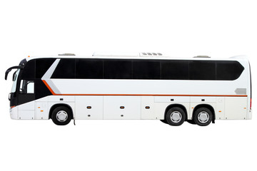 Triaxial tourist bus.