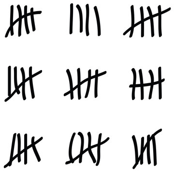 Tally Marks Icon Set