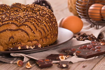 Chocolate coffee cake.