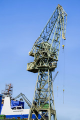 Dźwig w stoczni Gdansk, Polska © VinyLove Foto