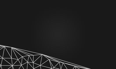 Abstract geometric background with polygons. Info graphics composition with geometric shapes.Retro label design. Vector illustration for business presentation - Vector