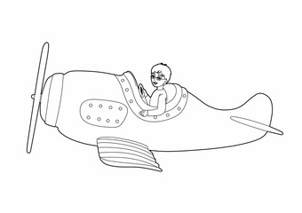 Drawing small aviator