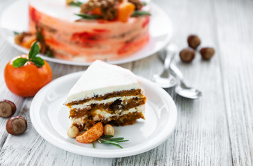 Sweet carrot cake
