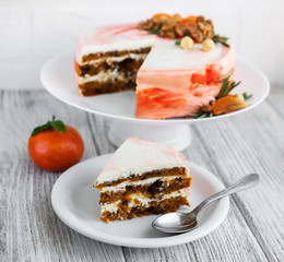 Sweet carrot cake