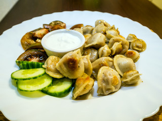 Pan fried dumplings 