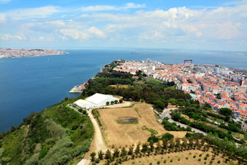 widok na rzekę Tag, Lizbona