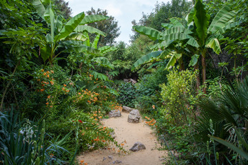 Vendeuvre France 09-10-2018.  Garden at Vendeuvre castle in Normandy France.